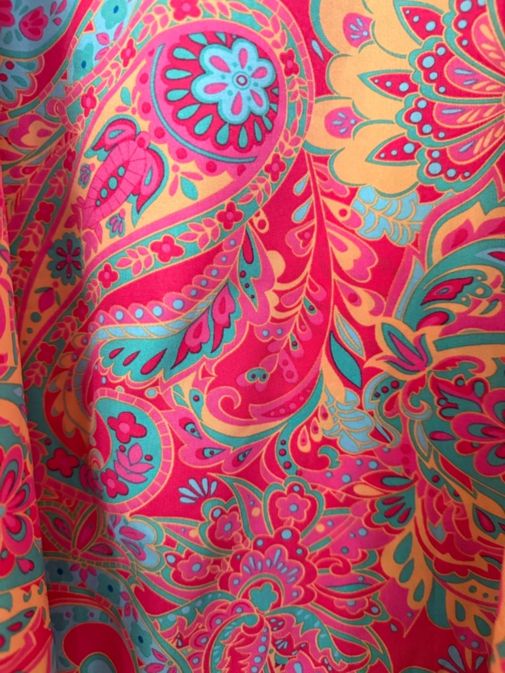 Women’s Pink Paisley Swim Coverup Dress - Picture 2 of 7